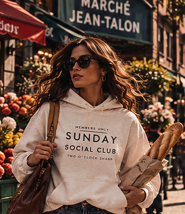 Sunday Social Club hoodie at Marché Jean-Talon